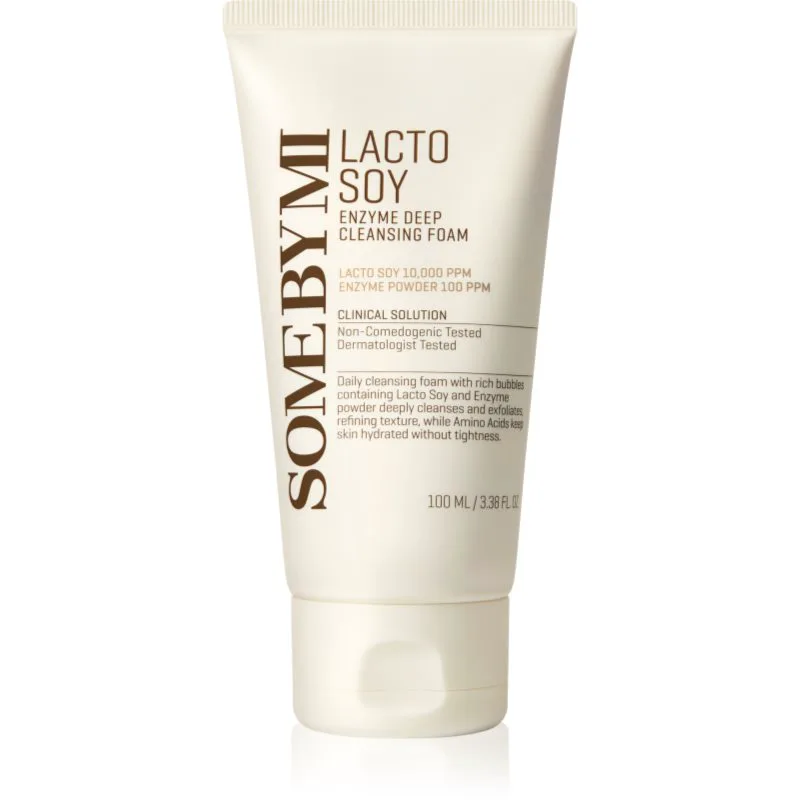 Some By Mi Lacto Soy Enzyme Deep Cleansing Foam αφρός για βαθύ καθαρισμό με καταπραϋντική δράση 100 ml