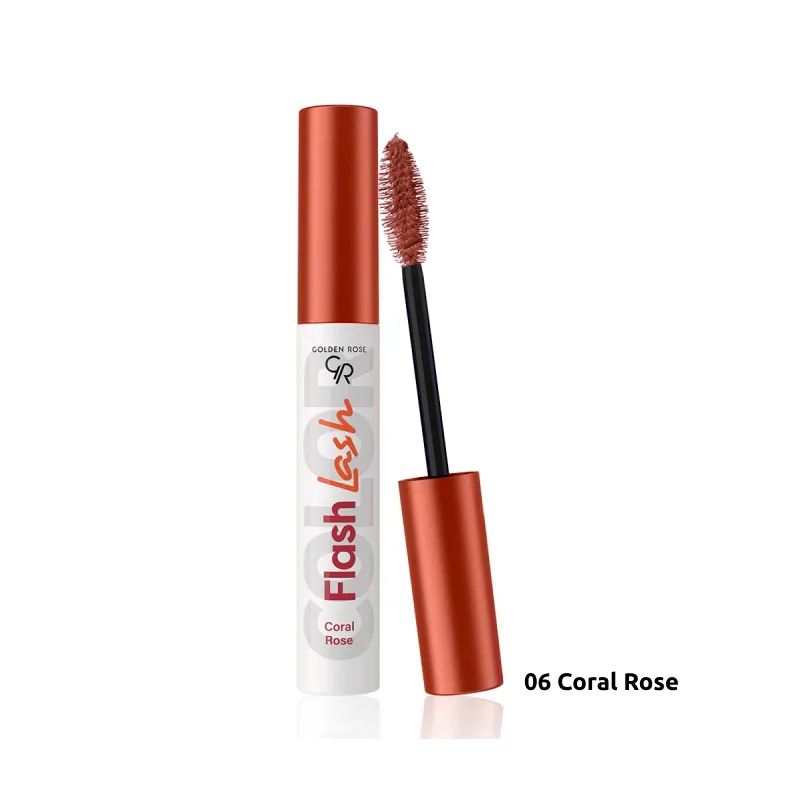 Golden Rose Flash Lash Colored Mascara 06 Coral Rose