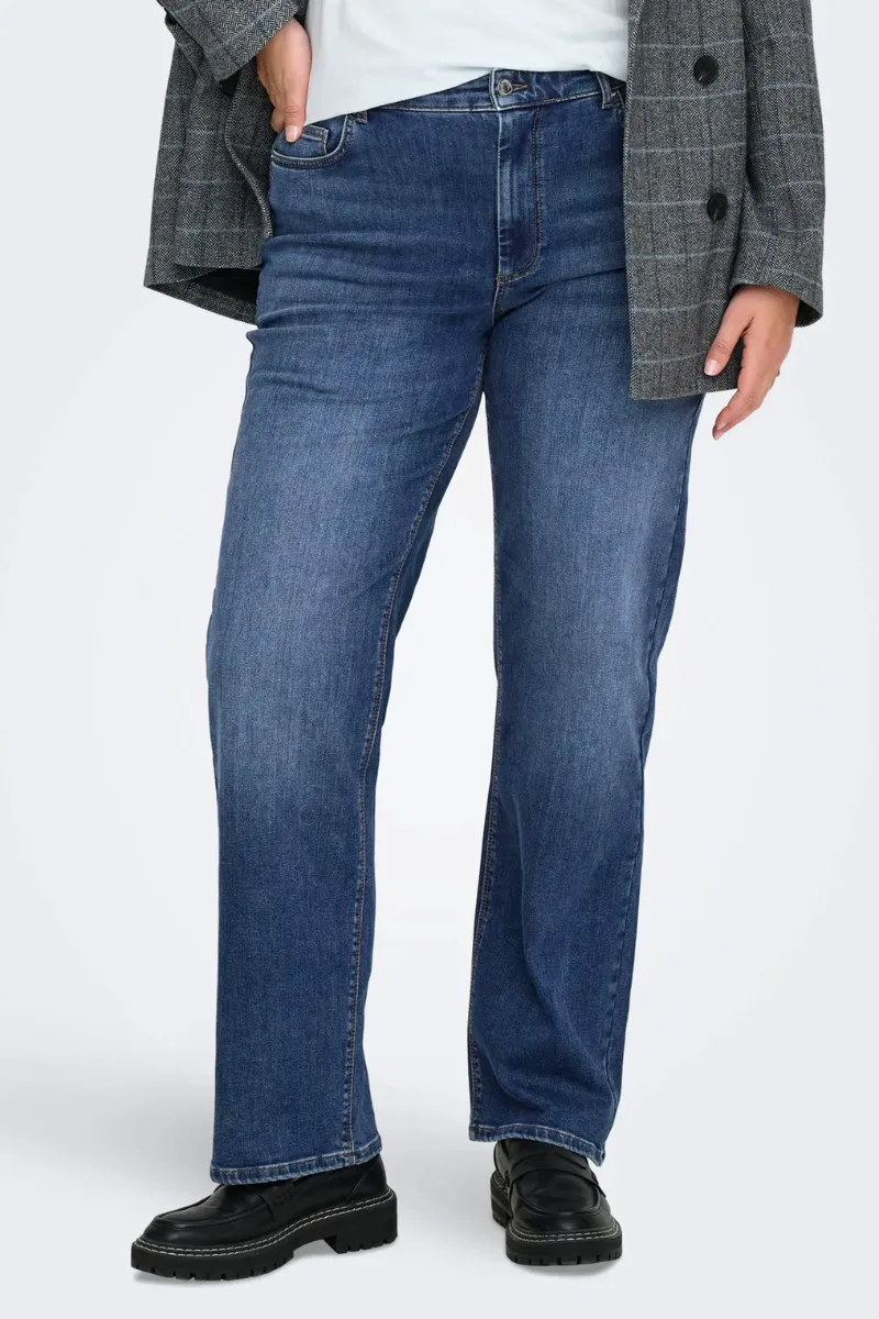 Τζιν παντελόνι σε ίσια γραμμή σε denim blue χρώμα