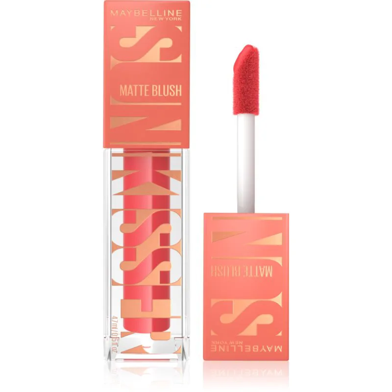 MAYBELLINE NEW YORK Sunkisser Matte υγρό ρουζ με ματ αποτελέσματα απόχρωση 40 Rose Burst 4.7 ml