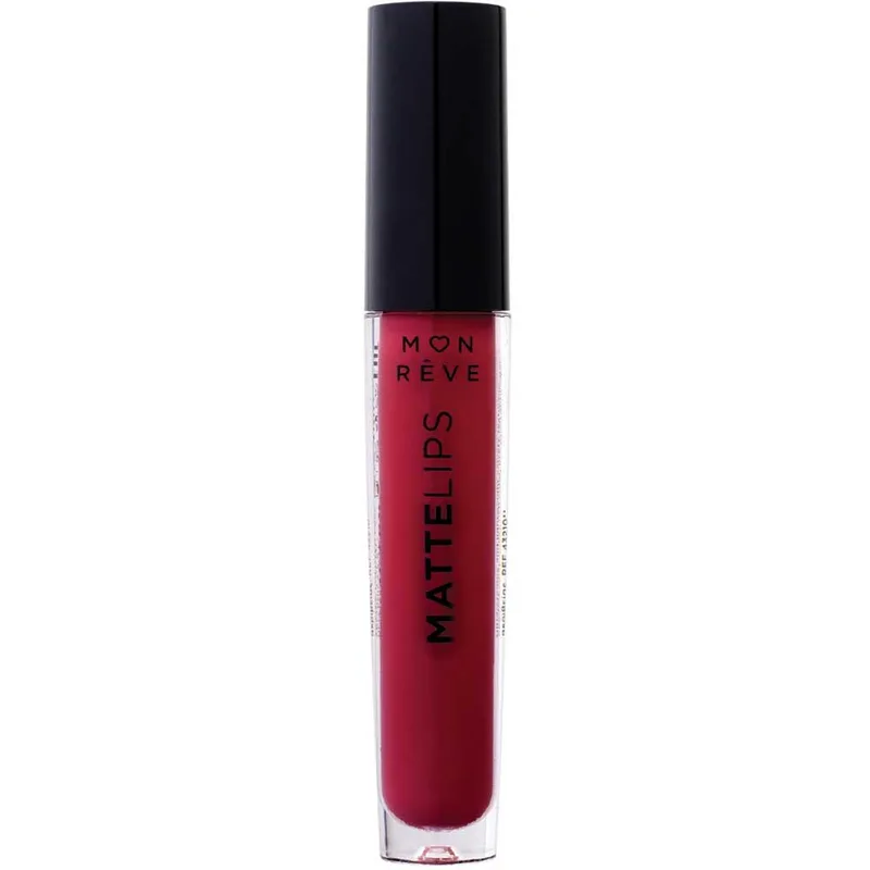 Mon Reve Matte Lips Liquid Lipstick Υγρό Ματ Κραγιόν με Πλούσιο Χρώμα Μεγάλης Διάρκειας 4ml - 08