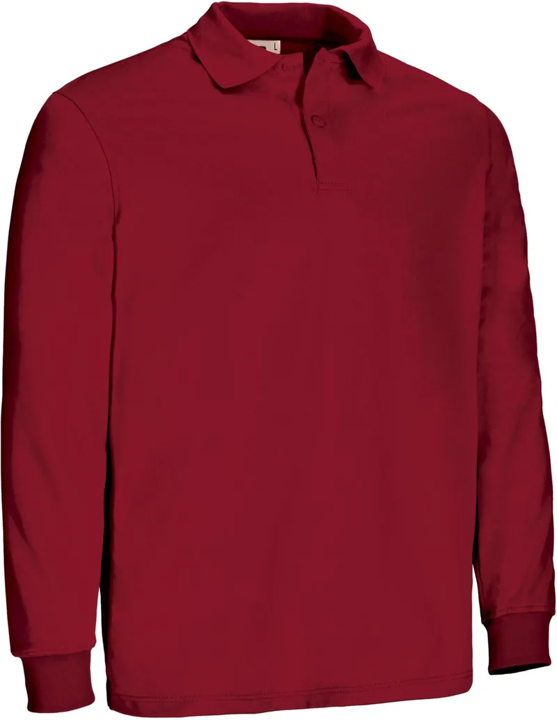 Μακρυμάνικο Sports Polo BUIN Valento POVABINRJ Lotto Red