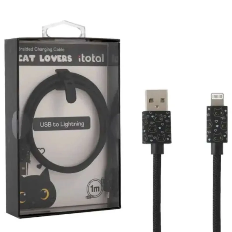 I-Total Καλώδιο Φόρτισης XL2724 Black Cat USB-USB C