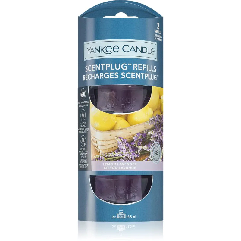 Yankee Candle Lemon Lavender Refill ανταλλακτικό ηλεκτρικών διαχυτών 2x18,5 ml