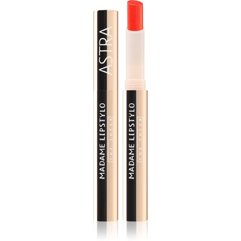 Astra Make-up Madame Lipstylo The Sheer λαμπερό κραγιόν για όγκο των χειλιών απόχρωση 03 Corail Chèrie 2 γρ