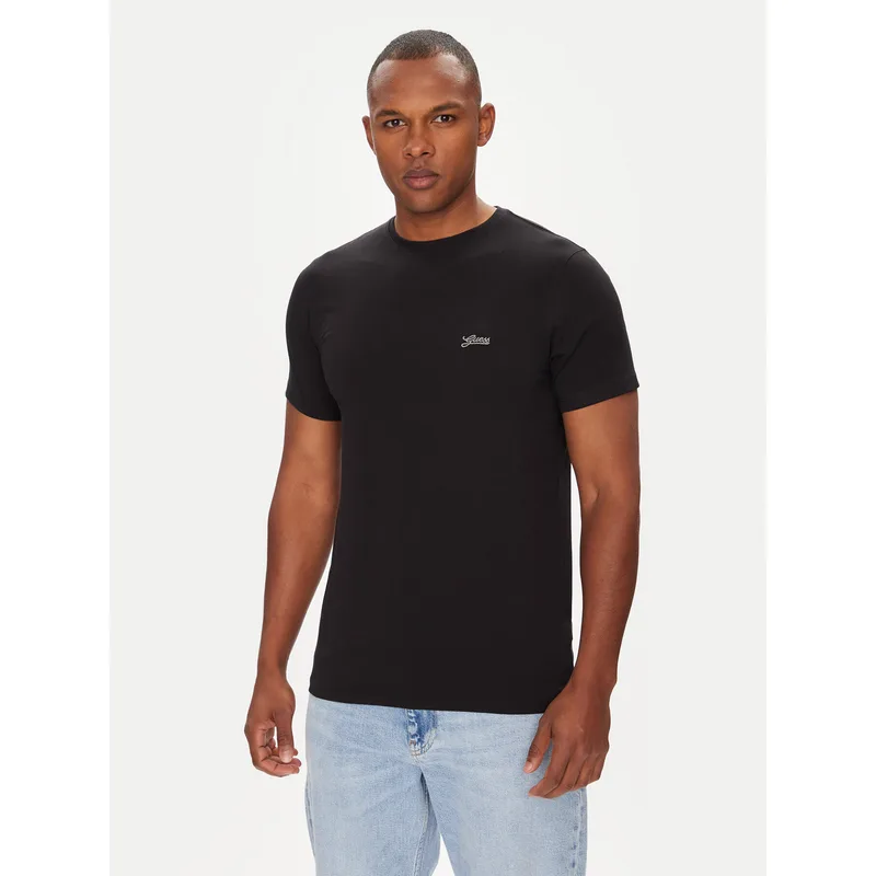 Guess T-Shirt M4GI70 KC9X0 Μαύρο Slim Fit