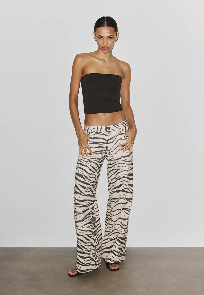Stradivarius Μπαντό Basic Καφέ S