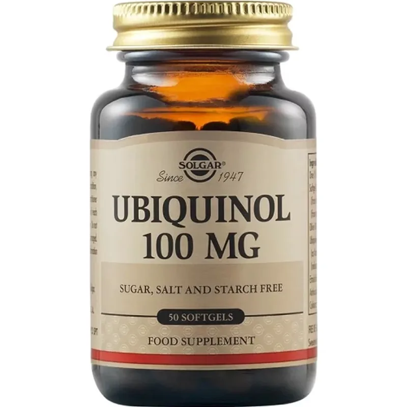 Solgar Ubiquinol 100mg Συμπλήρωμα Διατροφής Συνενζύμου Q10 σε Ενεργή Μορφή για Μέγιστη Απορρόφηση Απαραίτητο για την Παράγωγη Ενέργειας σε Κυτταρικό Επίπεδο με Αντιοξειδωτικές Ιδιότητες 50 Softgels