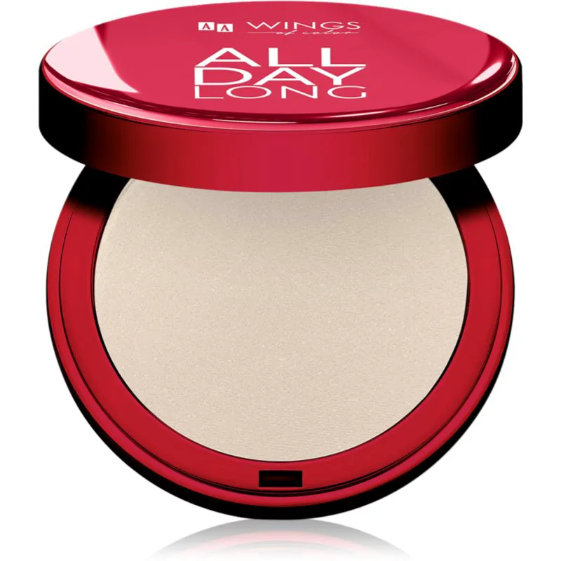 AA Wings of Color All Day Long Pressed Setting Powder συμπαγής πούδρα με ματ αποτελέσματα απόχρωση 01 Light-Natural 9 γρ