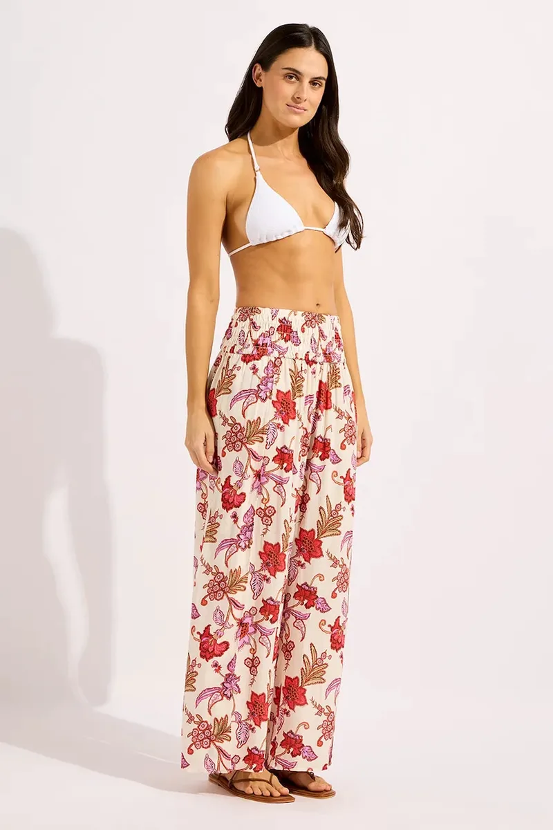 Seafolly παντελόνι παραλίας γυναικείο Shirred Waist Wrap