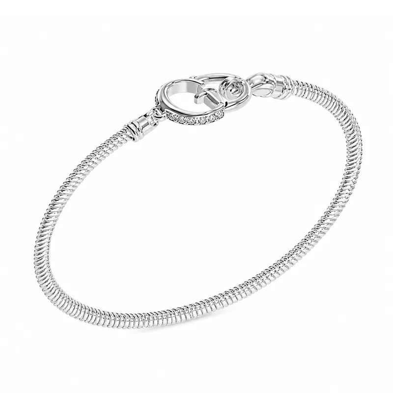 Guess Women’s Bracelet JUBB05399JWRH, Stainless Steel, Grey, 19 cm 19CM