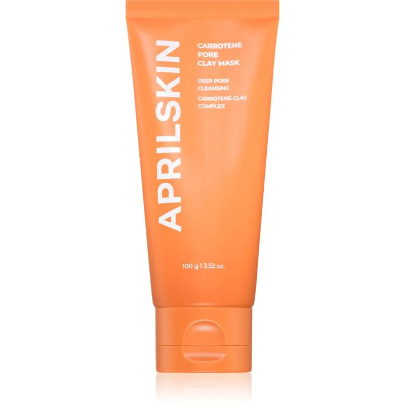 APRILSKIN Carrotene IPMP Quick Dry Pore Tightening Clay Mask καθαριστική μάσκα προσώπου με πηλό για εκτεταμένους πόρους 100 γρ