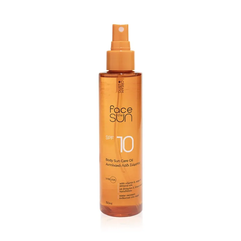 ΑΝΤΗΛΙΑΚΟ ΛΑΔΙ ΣΩΜΑΤΟΣ FACE THE SUN SPF 10 150ML