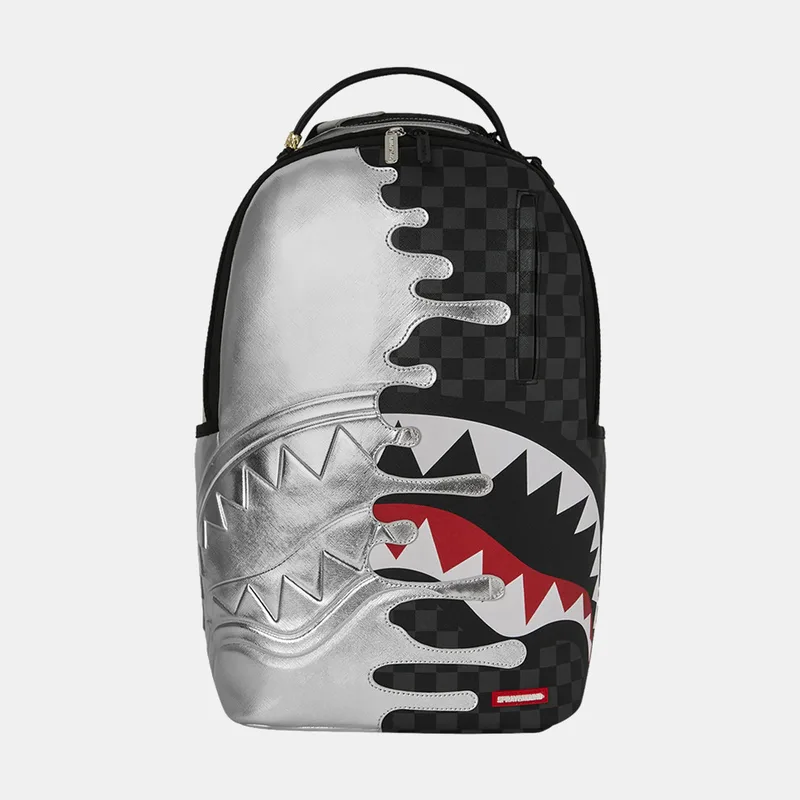 Sprayground Silver Side Drip Blck Check Σακίδιο Πλάτης 20L (9000278185_1523)