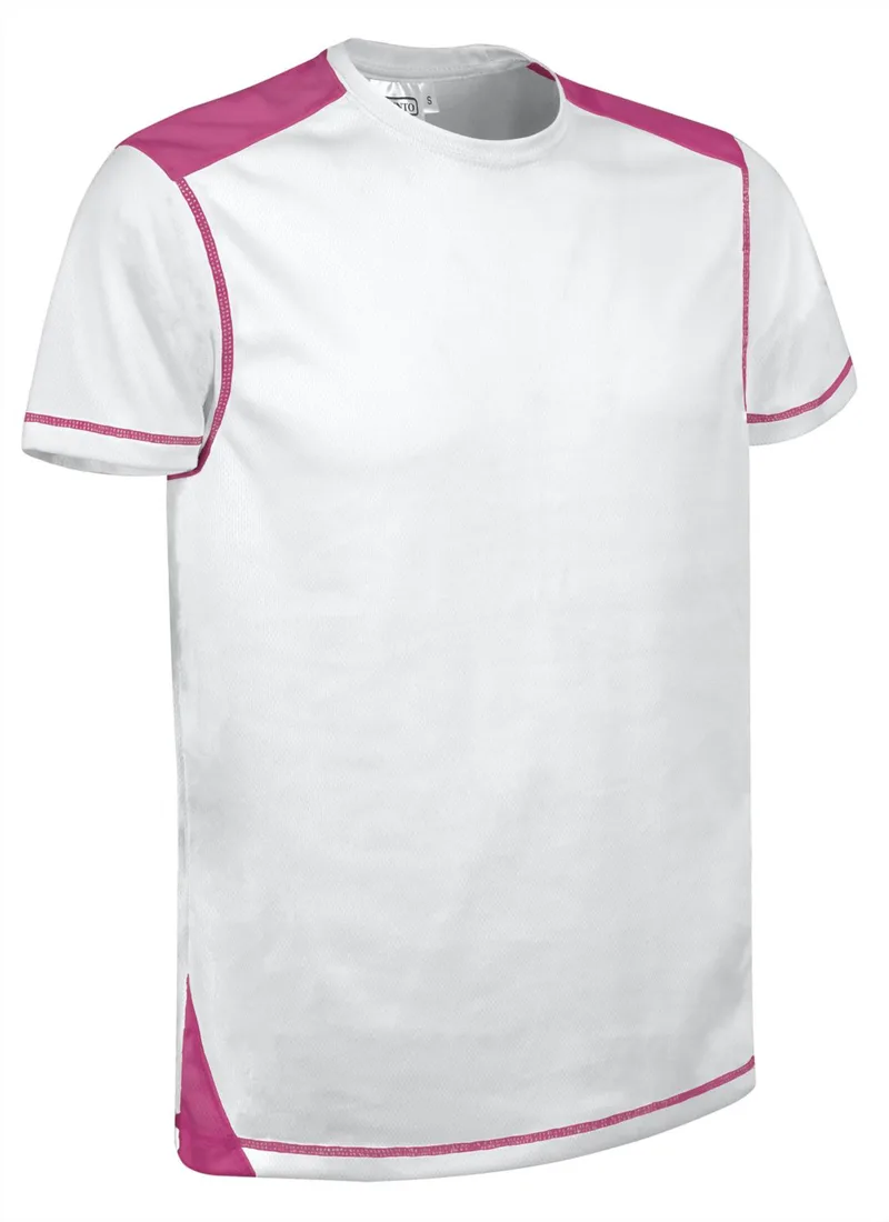 Τεχνικό T-Shirt BRICKPLUS Valento CAVABRIBM White-Magenta Ροζ