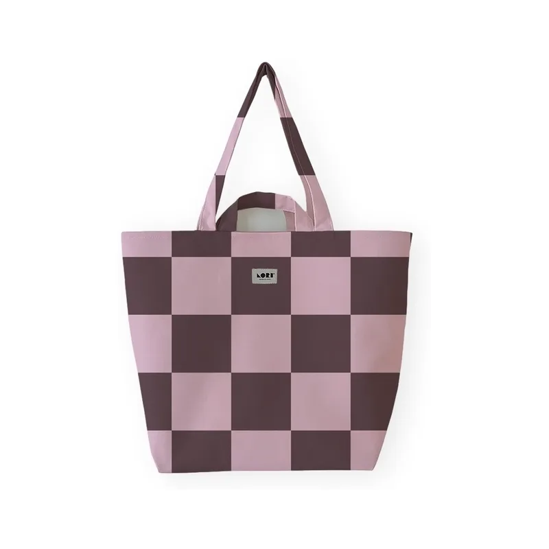 Shopping bag Lori Barcelona Cuadros Bag - Brown