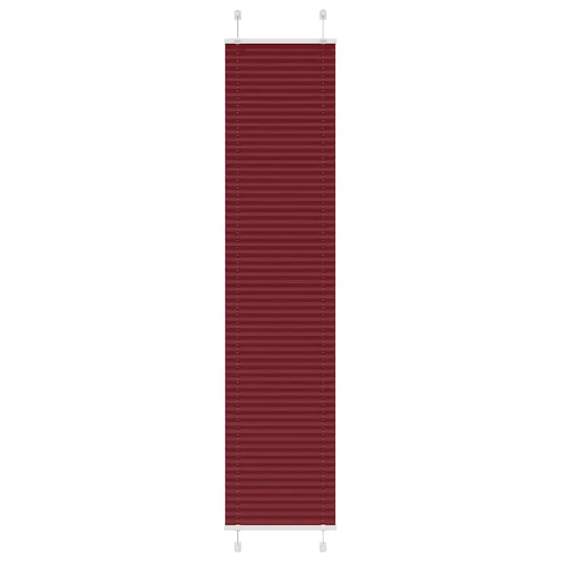 vidaXL Πλισέ Στόρι Μπορντό Κόκκινο 45x200 εκ. Πλάτος Υφάσματος 44,4 εκ. Πολυεστέρας