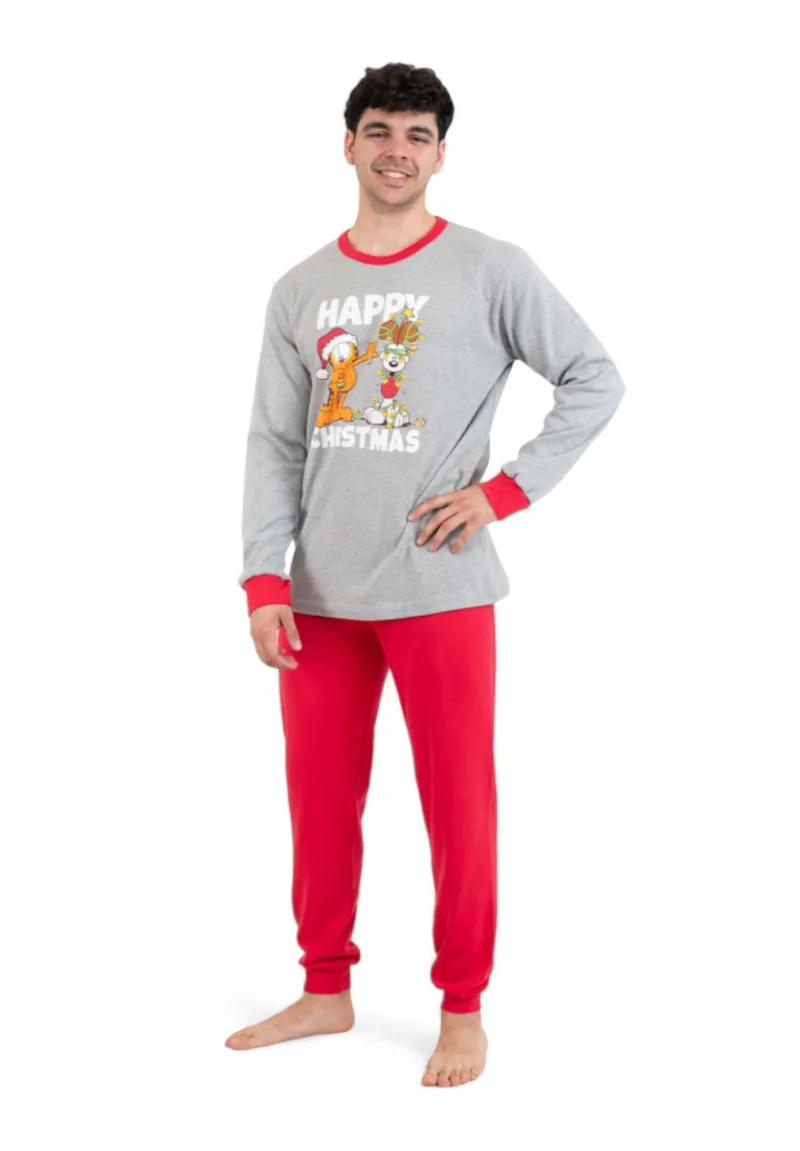 Πιτζάμα ανδρική Family Nina Club Christmas Grey NC2022M-24-02-Γκρι