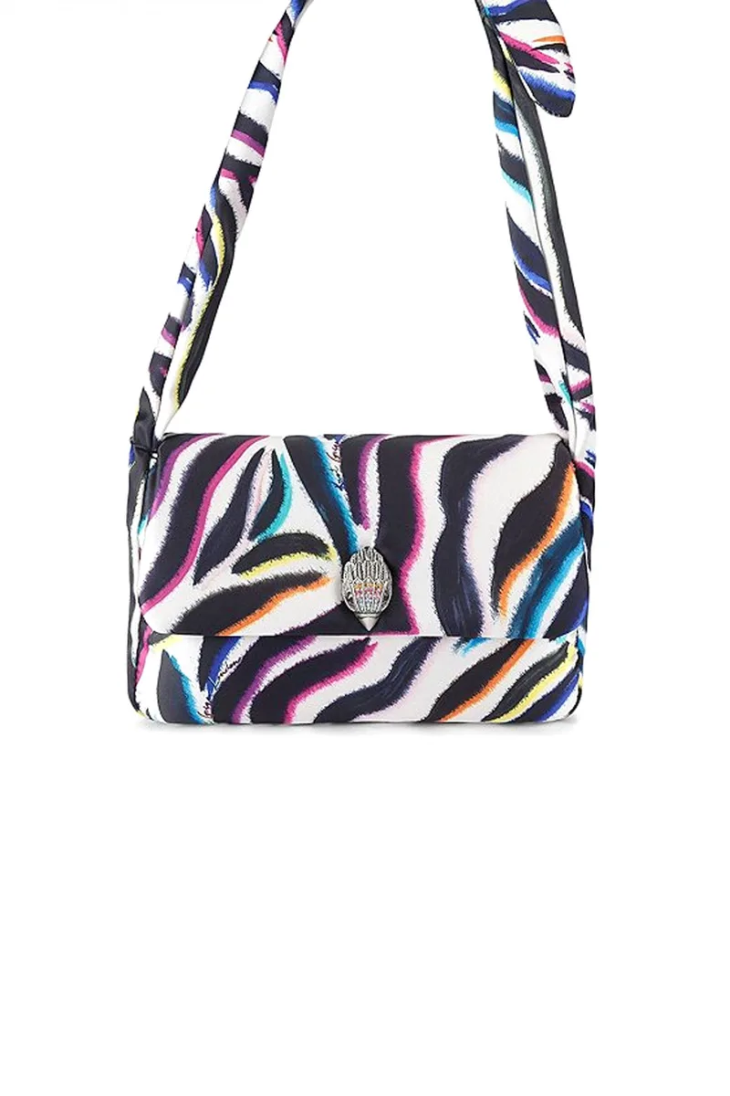 KURT GEIGER ΤΣΑΝΤΑ ΩΜΟΥ ΚENSINGTON KNOT SHOULDER LOGO ΠΟΛΥΧΡΩΜΟ ΜΑΥΡΟ