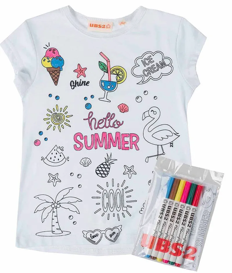 T-SHIRT UBS2 E219374-999 ΛΕΥΚΟ (4 ΕΤΩΝ)-(104 CM)