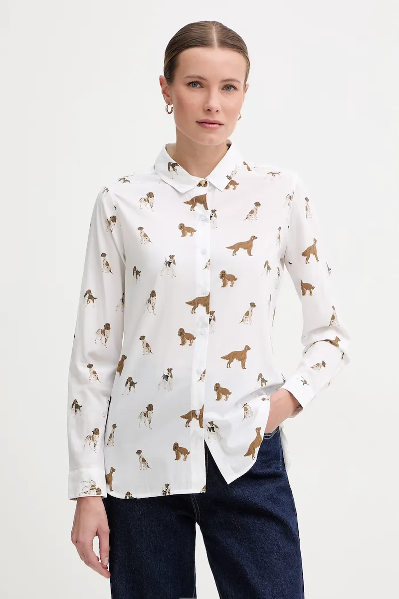 Barbour πουκάμισο γυναικείο με βαμβάκι Safari