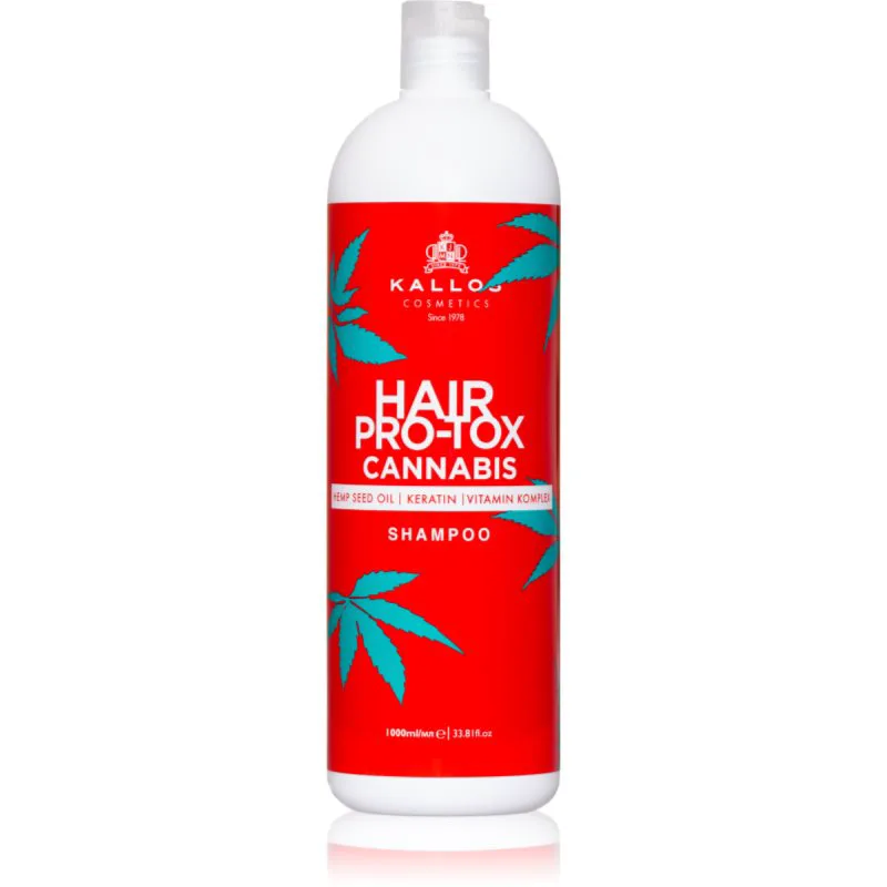 Kallos Hair Pro-Tox Cannabis αναγεννητικό σαμπουάν Με λάδι κάνναβης 1000 ml