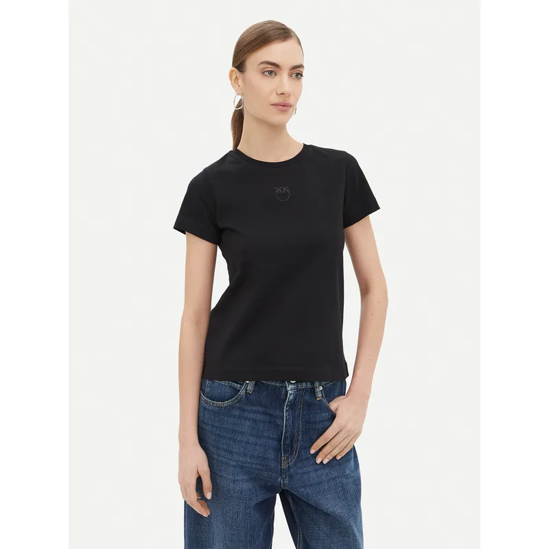 PINKO T-Shirt Bussolotto 100355 Μαύρο Regular Fit