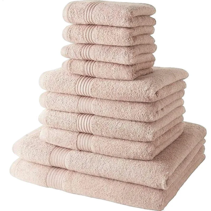 Πετσέτες και γάντια μπάνιου Today Ensemble de serviettes de toilette 10 pièces Rose clair
