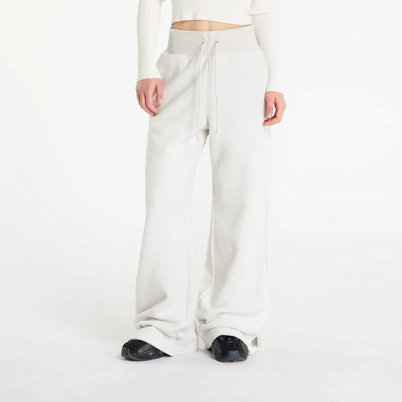 Παντελόνια Nike Sportswear Phoenix Plush Women's High-Waisted Wide-Leg Cozy Fleece Pants Light Bone/ Sail XL