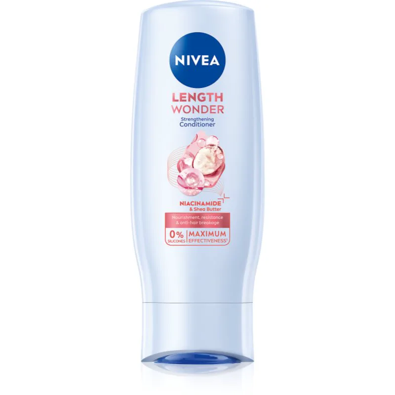 NIVEA Length Wonder δυναμωτικό μαλακτικό για ψαλίδα των μαλλιών 200 ml