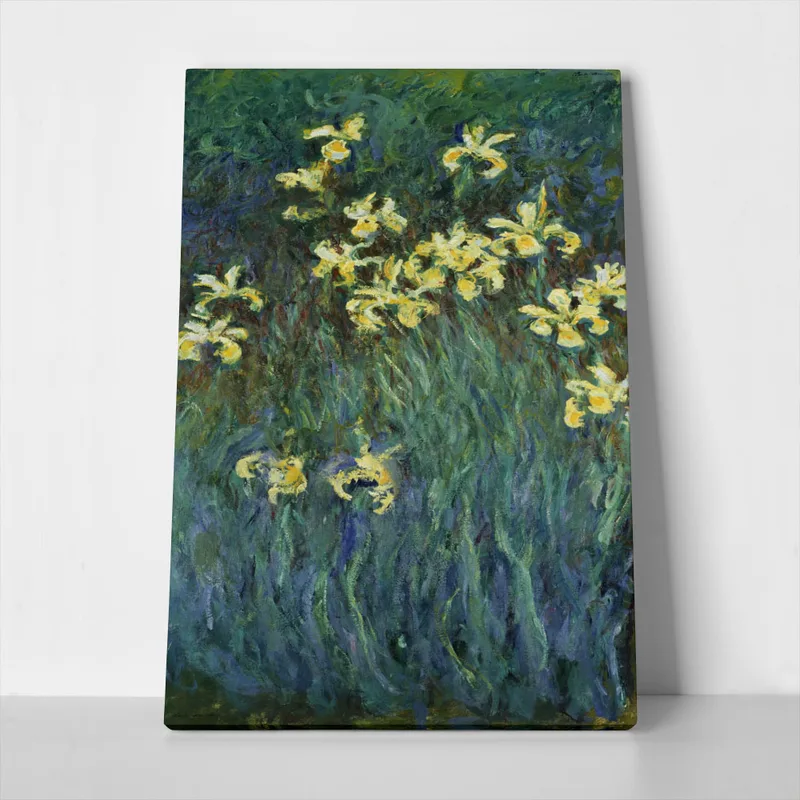 Πινακας σε καμβά MONET - YELLOW IRISES