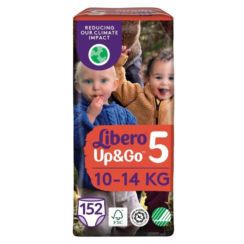 Πάνες Libero Up & Go Jumbo Pack Νο5 (10-14kg) 152τεμ