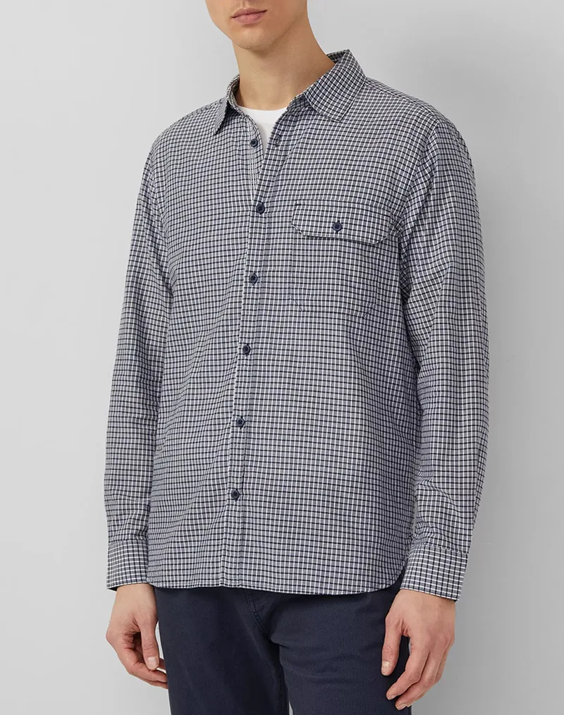 S.OLIVER Πουκάμισο SO2169881-59N1 DarkBlue