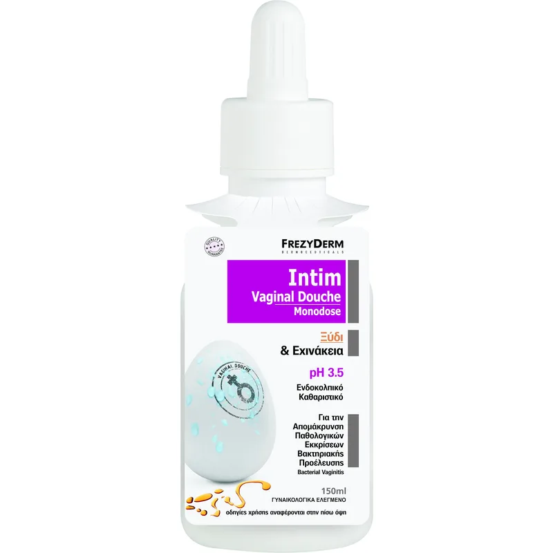 Frezyderm Intim Vaginal Douche Monodose pH 3.5 Διάλυμα Κολπικής Πλύσης σε Μονοδόση με Ξύδι & Εχινάκεια 150ml