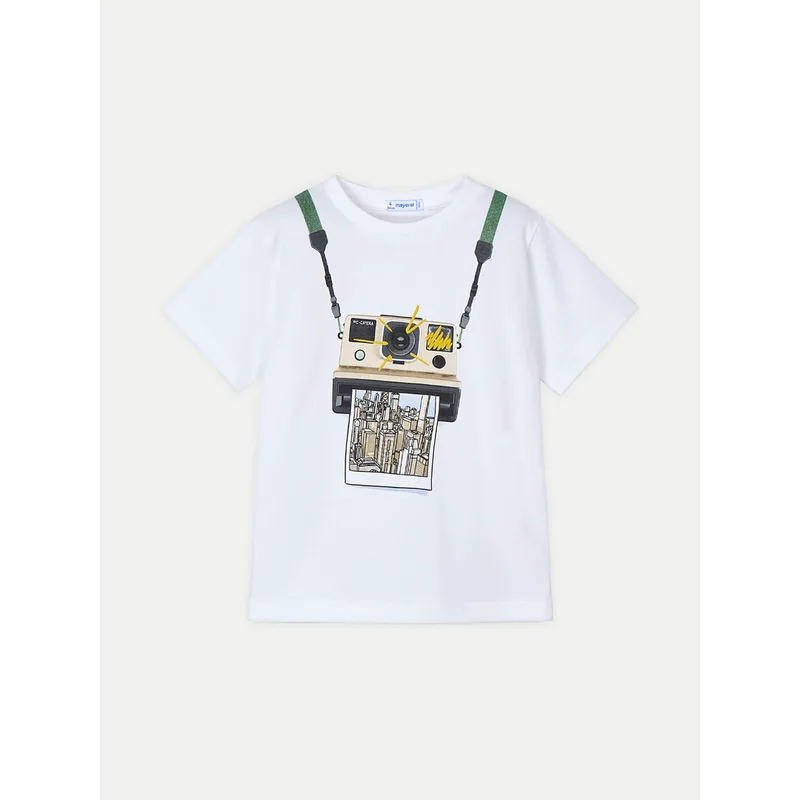 Mayoral T-Shirt 3044 Λευκό Regular Fit