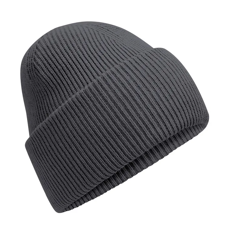 Classic Engineered Deep Cuffed Beanie Beechfield B385R Graphite Grey