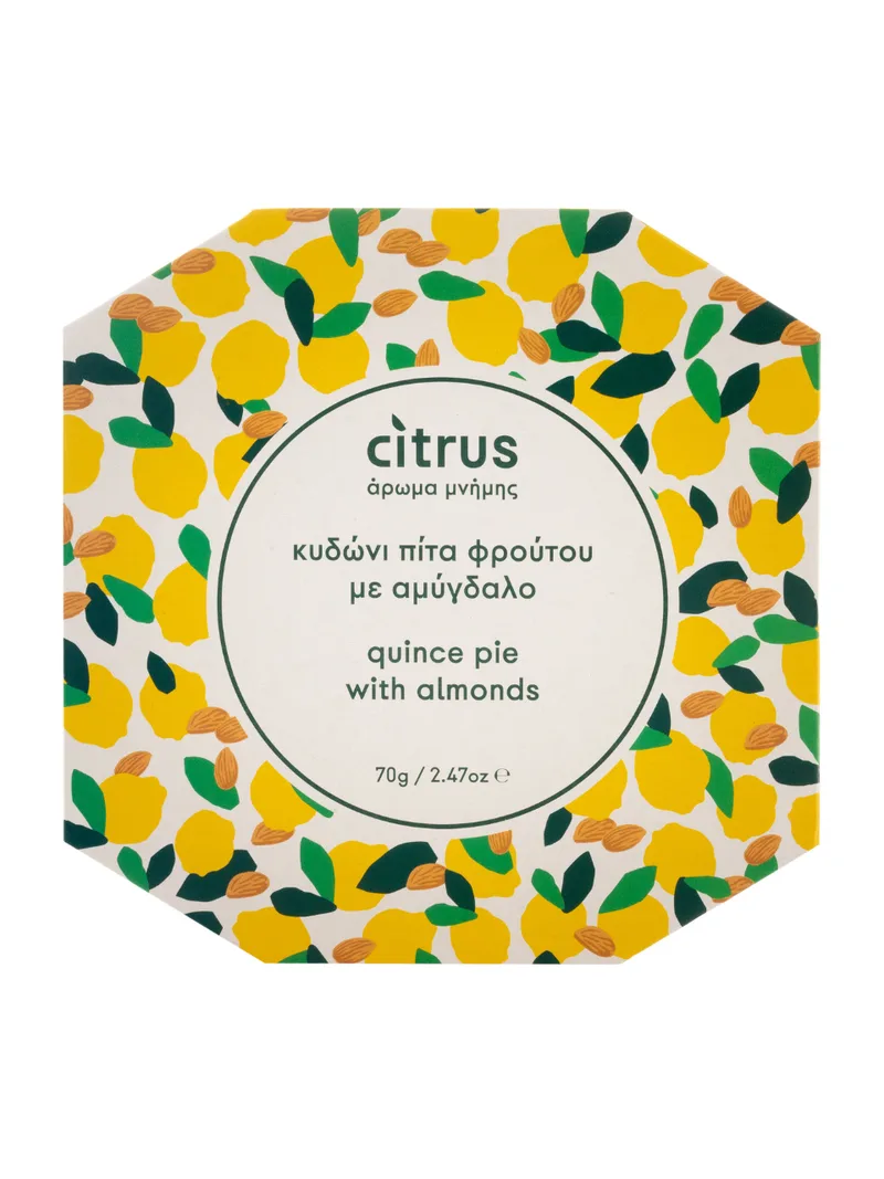 Παραδοσιακή πίτα με κυδώνι & αμύγδαλο, Χίου "Citrus" 70g>