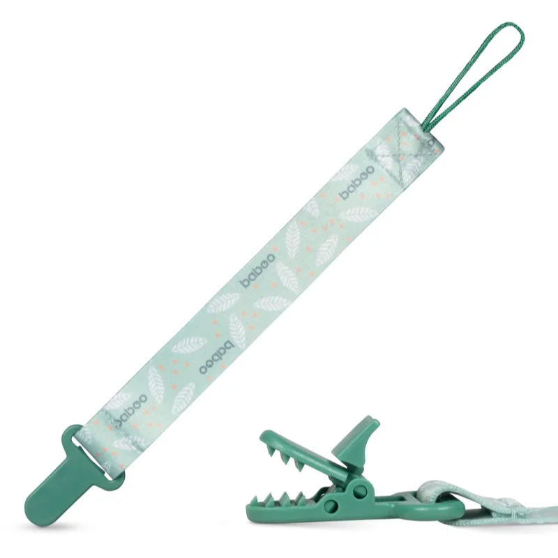 Baboo Textile Soother Holder κλιπ πιπίλας Peachy Keen 1 τμχ