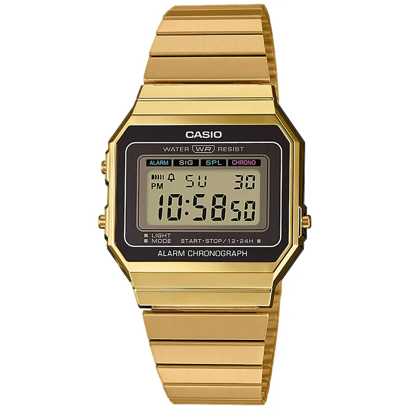 CASIO Collection Χρυσό Stainless Steel Bracelet A-700WEG-9AEF