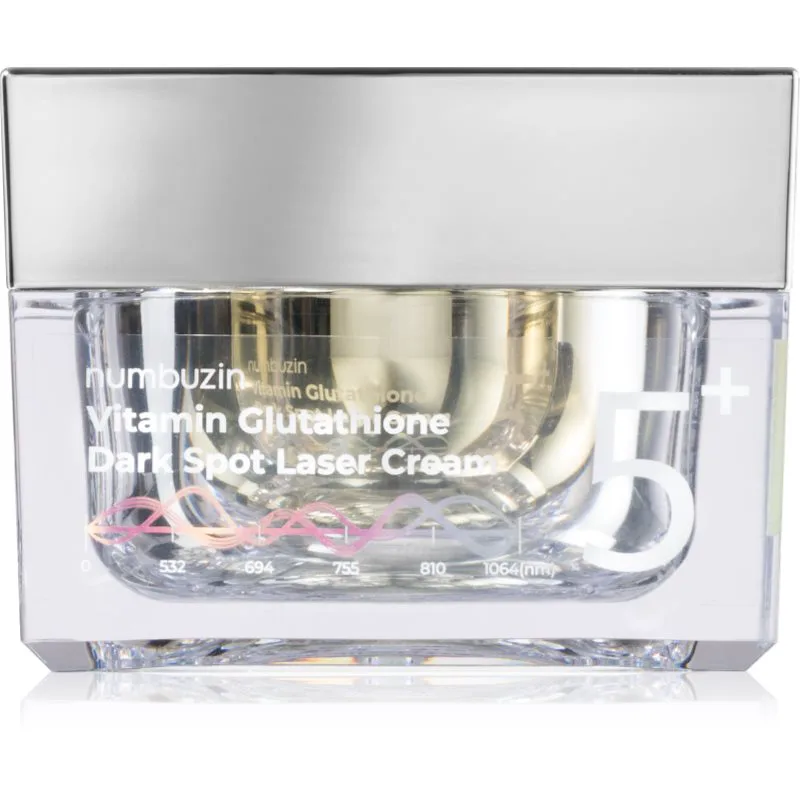 Numbuzin No. 5 Vitamin Glutathione Dark Spot Laser Cream κρέμα φωτεινότητας για την αντιμετώπιση των καφέ κηλίδων 50 ml