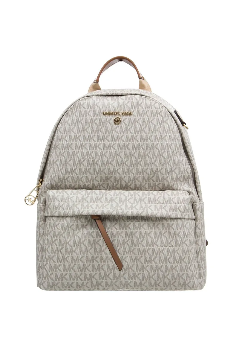 Michael Kors γυναικείο backpack με αλυσίδα "Slater" - 30T0G04B6B Εκρού