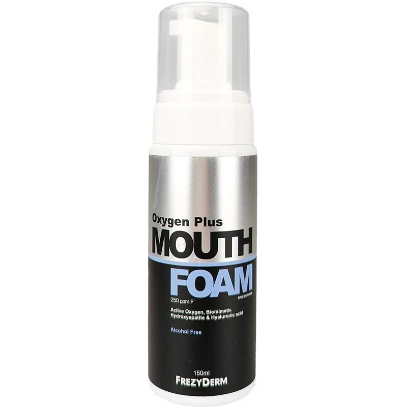Frezyderm Oxygen Plus Mouthfoam Αφρός με Ενεργό Οξυγόνο που Χαρίζει Βαθιά & Μακράς Διαρκείας Προστασία & Καθαρισμό της Στοματικής Κοιλότητας 150ml