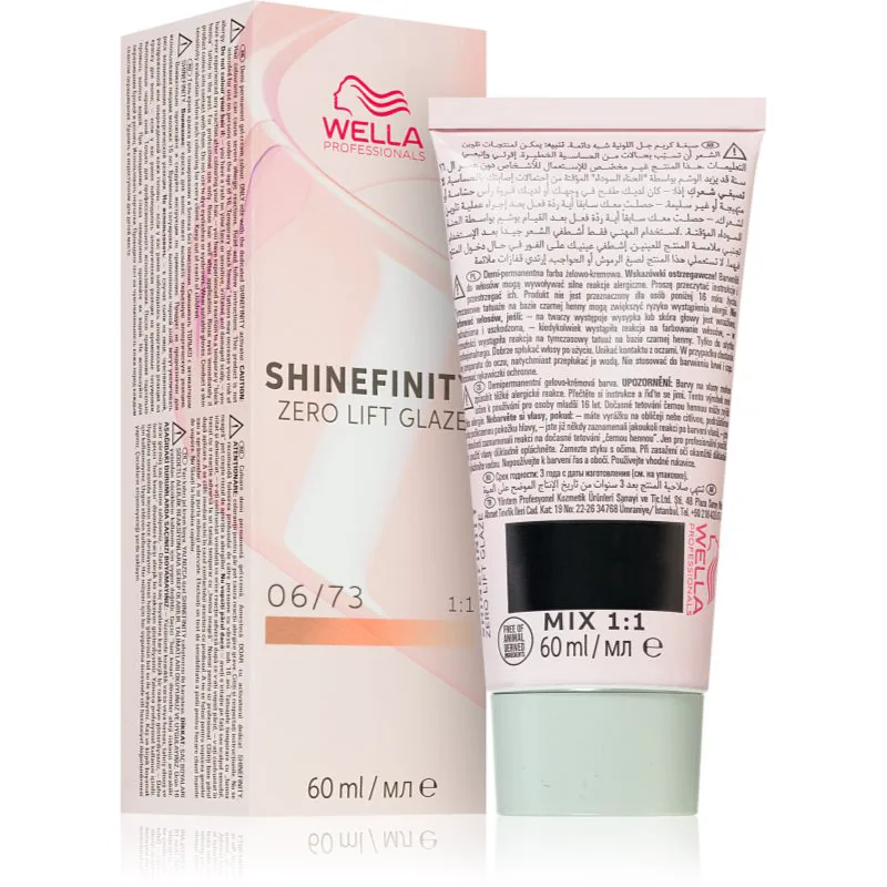 Wella Professionals Shinefinity Zero Lift Glaze ημιμόνιμη βαφή μαλλιών απόχρωση 06/73 - Caramel Chocolate 60 ml