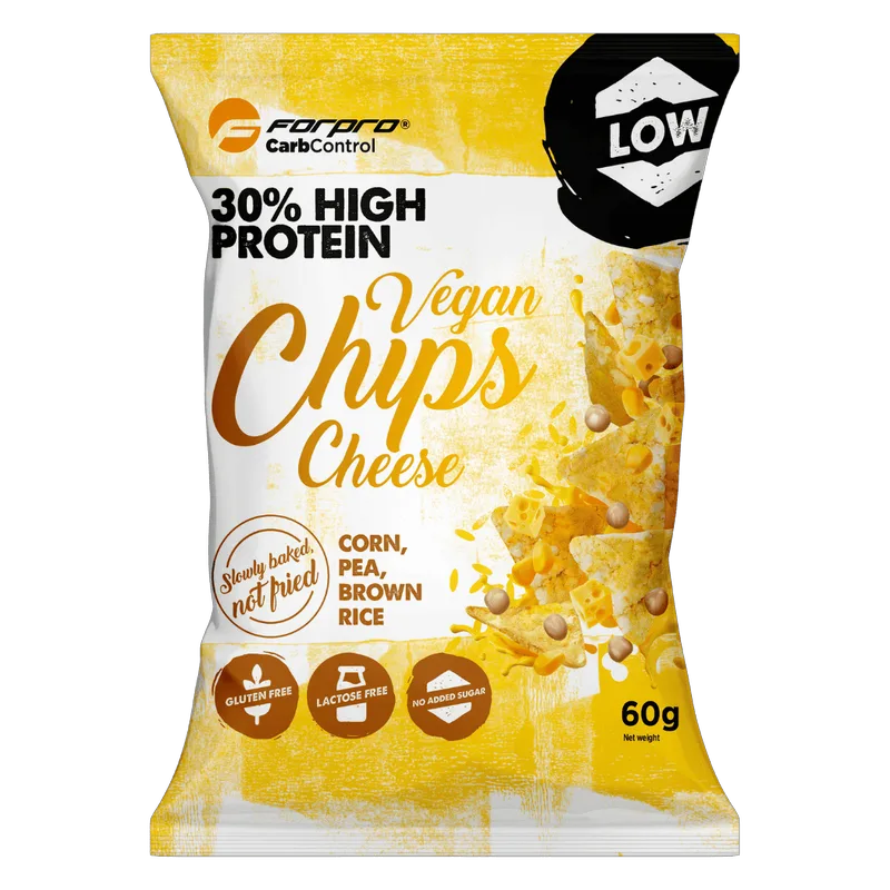 30% Vegan Protein Chips Cheese -60g