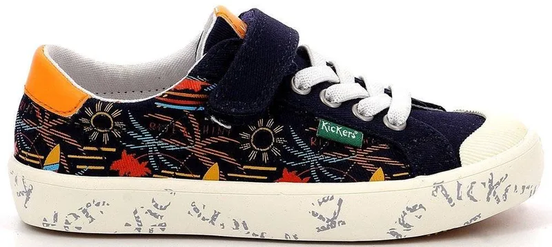 SNEAKERS KICKERS GODY 860866 ΣΚΟΥΡΟ ΜΠΛΕ/ΠΟΛΥΧΡΩΜΟ (EU:32)