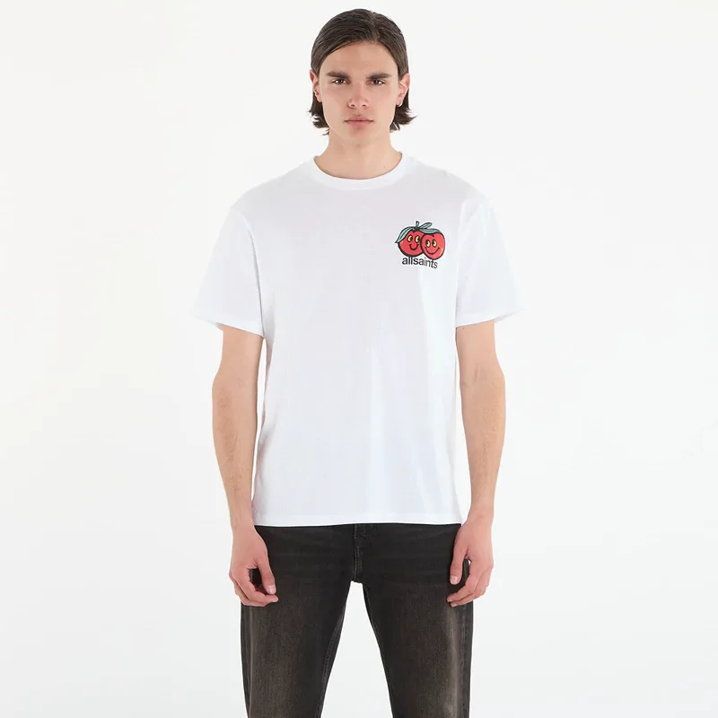 T-shirt AllSaints Mutual Ss Crew T-Shirt Ashen White M