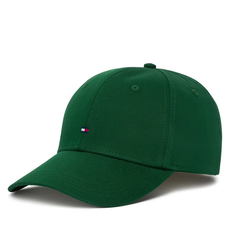 Καπέλο Jockey Tommy Hilfiger Th Flag Cotton 6 Panel Cap AM0AM13008 Πράσινο