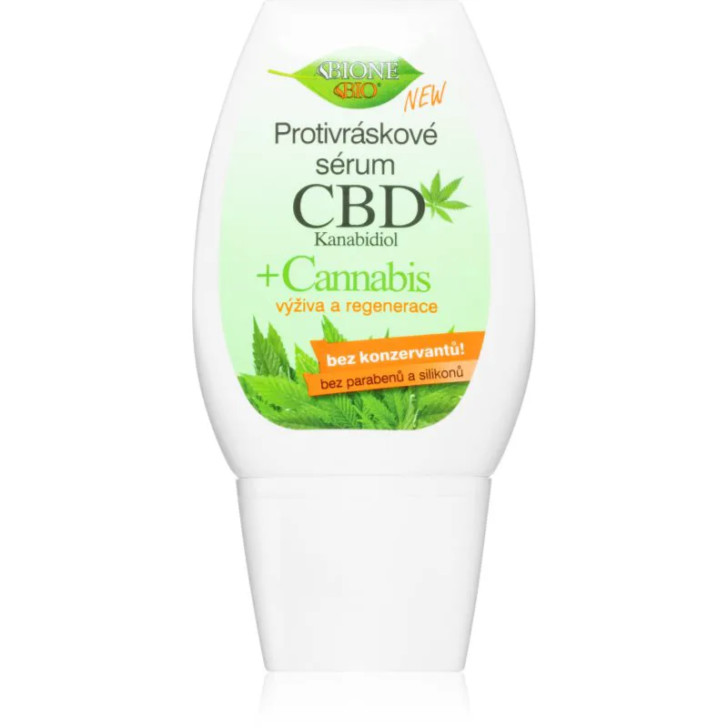 Bione Cosmetics Cannabis CBD θρεπτικός ορός ενάντια στις ρυτίδες 40 ml