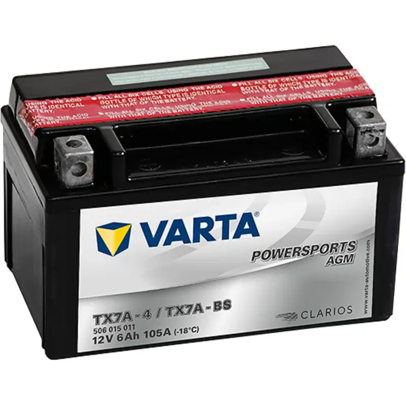 Μπαταρία Μοτοσυκλέτας VARTA TX7A-BS 12V 6Ah