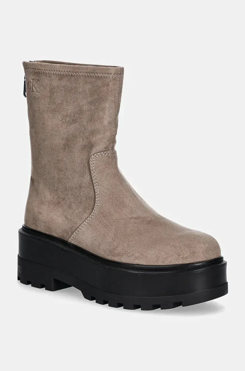 Μποτάκια Calvin Klein Jeans FLATFORM ZIP MG SS